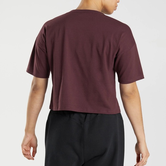 Gymshark Burgundy Midi Top - Picture 4 of 5